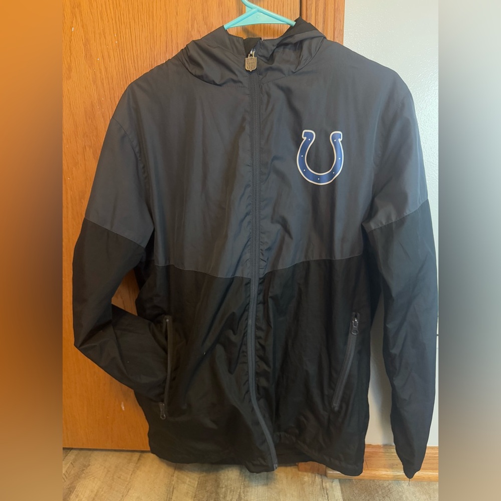 NFL Pro Line SMALL Indianapolis Colts, hooded windbreaker, excellent condition